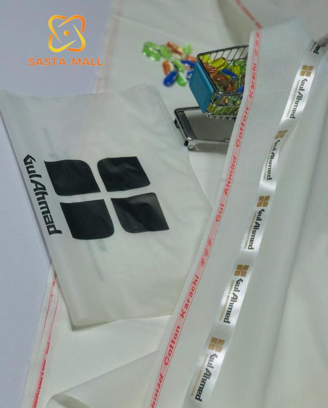 Cotton Plain Unstitched Branded