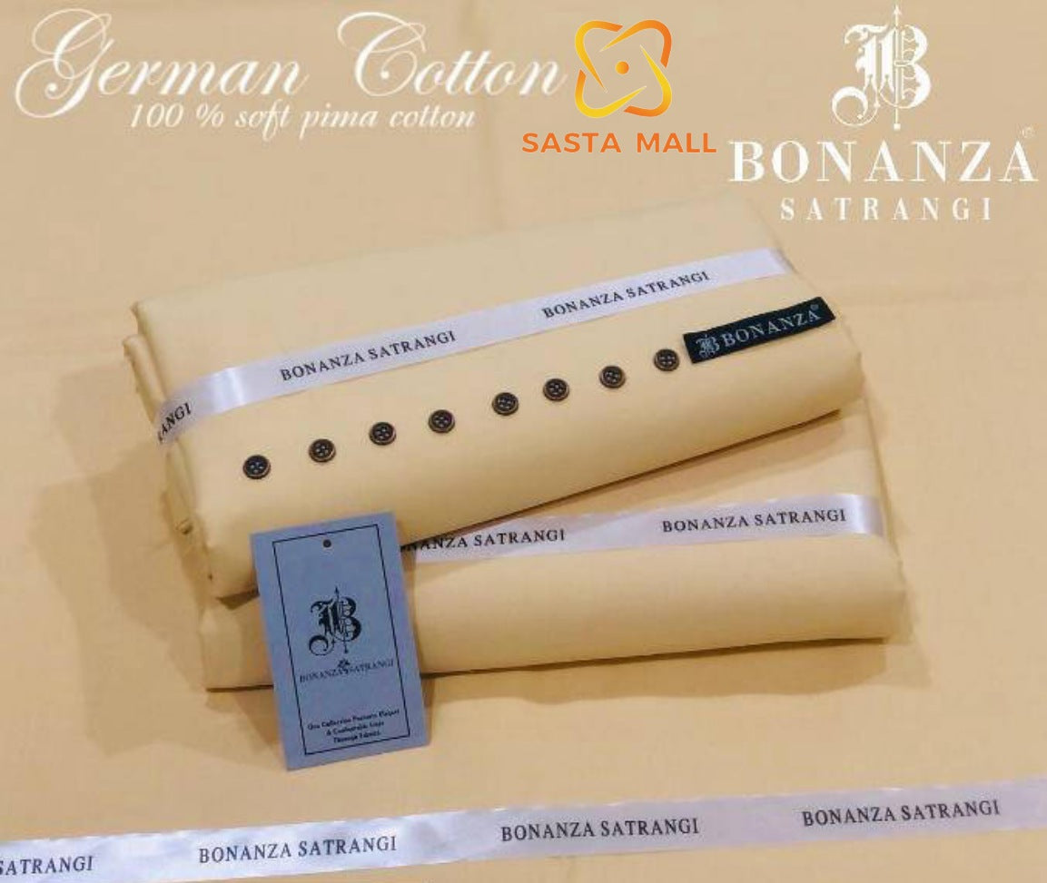 Cotton Plain Unstitched Branded