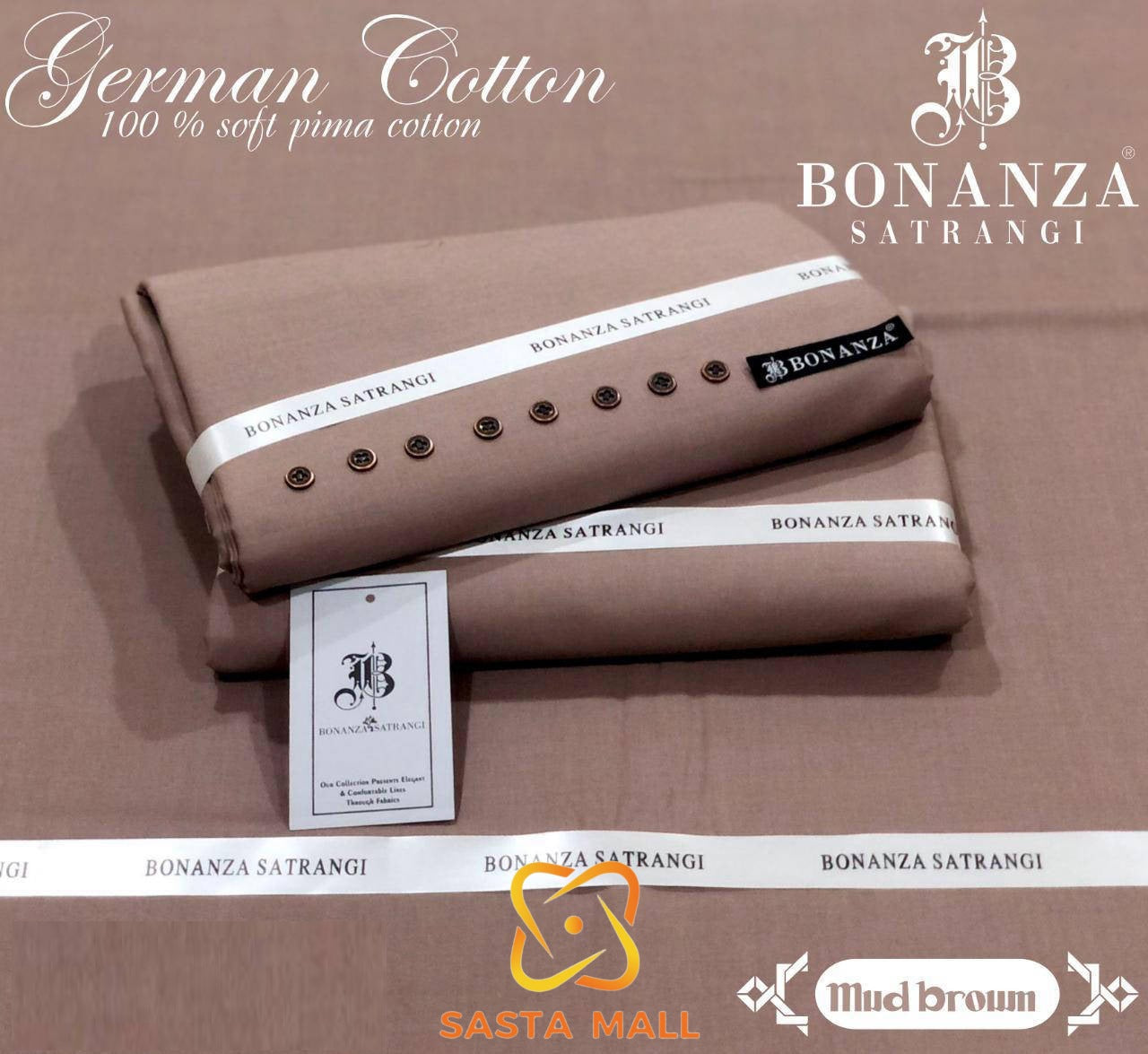 Cotton Plain Unstitched Branded